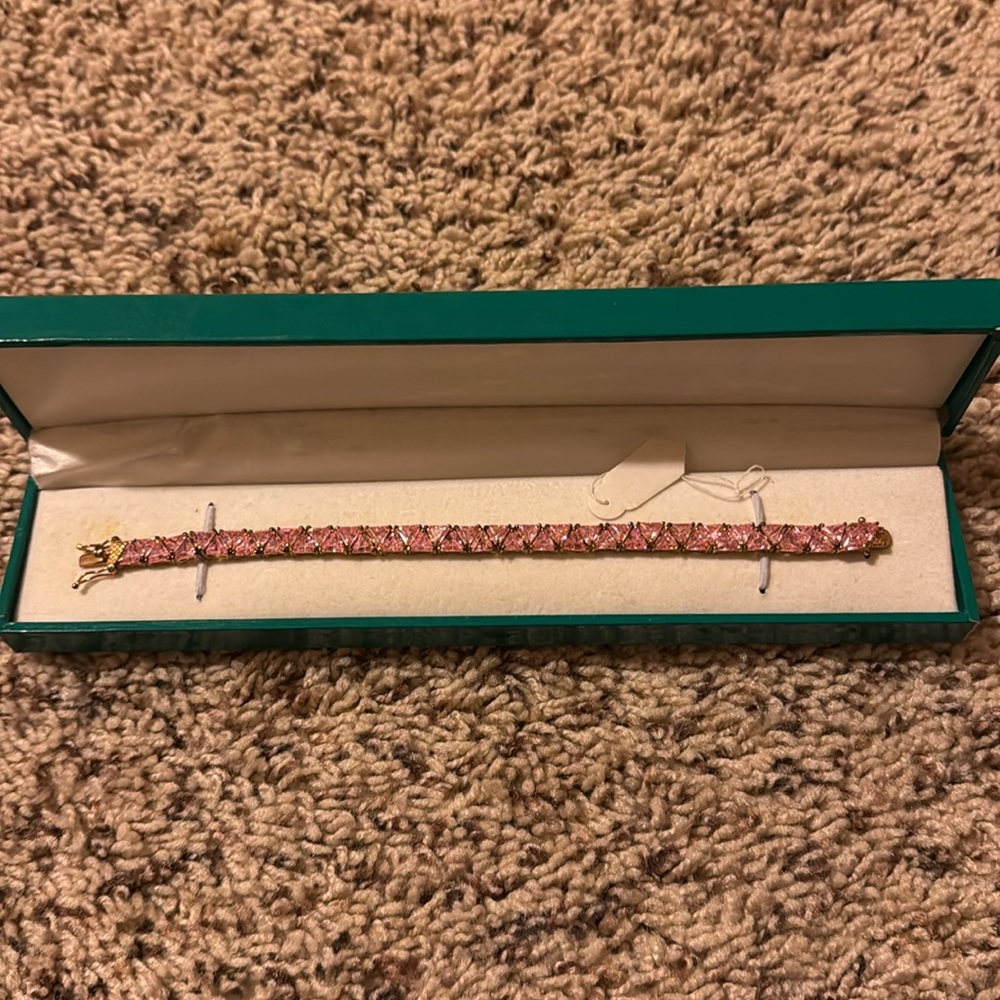Pink Trilliant Bracelet - Picture 2 of 6